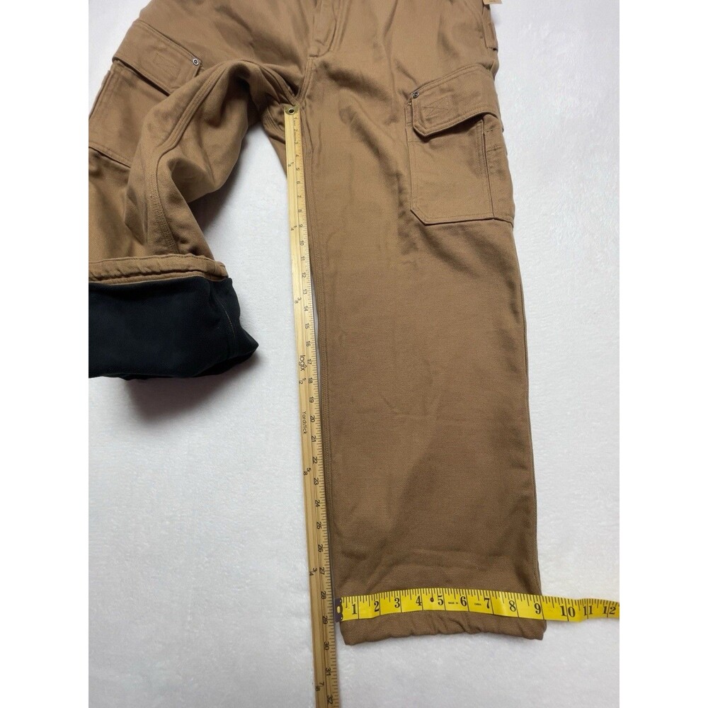 Duluth Fleece-Lined Fire Hose Relaxed Fit Cargo Pants Men’s Size 38x30 Canvas - Picture 5 of 13